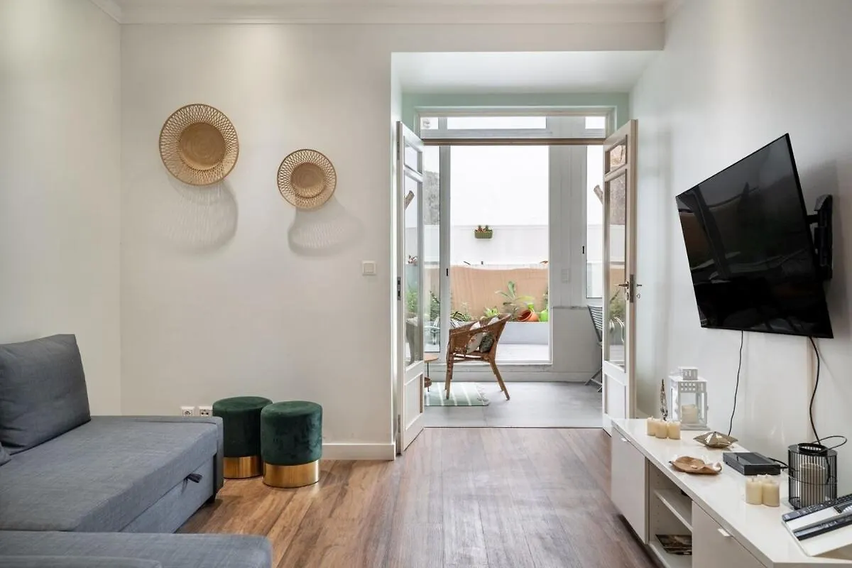 Apartment Central T2 With Ac And Patio Near Av Da Liberdade Lisbon Portugal
